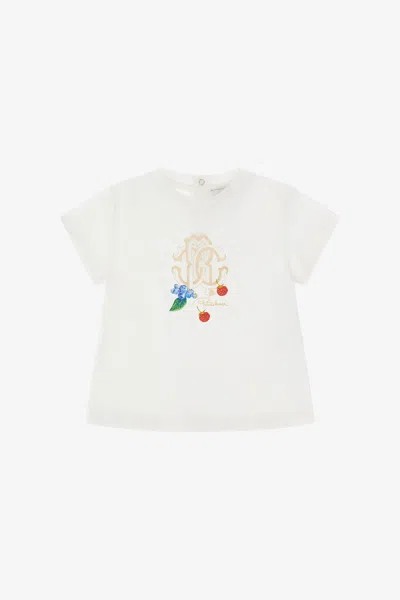 Roberto Cavalli Rc Logo T-shirt In White