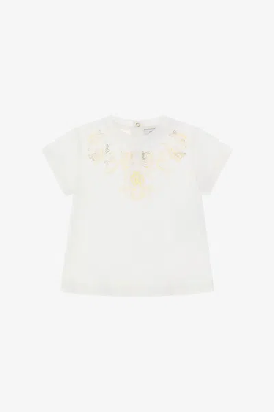 Roberto Cavalli Kids' Rc Logo T-shirt In White