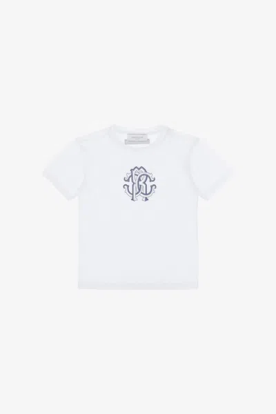Roberto Cavalli Rc Logo T-shirt In White