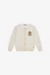 Roberto Cavalli Rc Monogram Cardigan In White