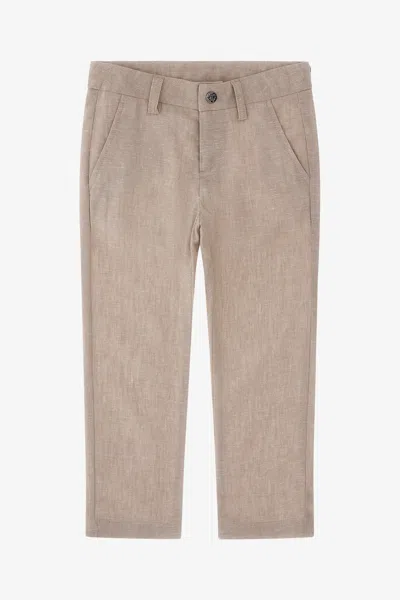 Roberto Cavalli Rc Monogram Denim In Light Brown
