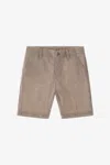 Roberto Cavalli Rc Monogram Denim Shorts In Light Brown