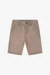 Roberto Cavalli Rc Monogram Denim Shorts In Light Brown