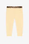 Roberto Cavalli Rc Monogram-embroidered Cotton Track Pants In Yellow