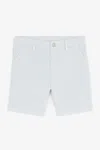 Roberto Cavalli Rc Monogram-embroidered Shorts In Light Blue