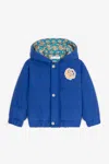 Shop Roberto Cavalli Kapuzenjacke Mit Rc Monogramm In Blue