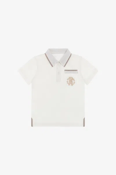 Roberto Cavalli Rc Monogram Polo In White