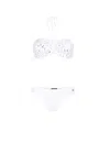 Roberto Cavalli Rc Monogram-print Bikini In White