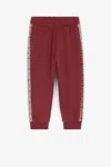 Roberto Cavalli Rc Monogram-print Sweatpants In Dark Red