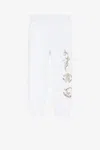 Roberto Cavalli Rc Monogram-print Sweatpants In White