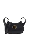 Roberto Cavalli Rc Monogram Shoulder Bag In Black