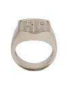 Roberto Cavalli Rc-monogram Signet Ring In Metallic