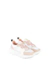 Roberto Cavalli Rc Monogram Sneakers In White/pink