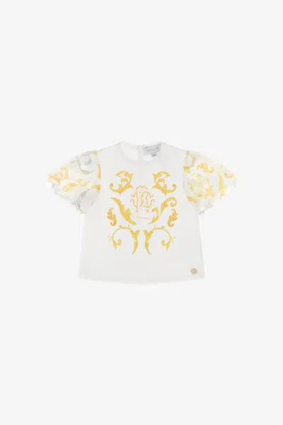 Roberto Cavalli Rc Monogram T-shirt In White