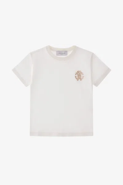 Roberto Cavalli Rc Monogram T-shirt In White