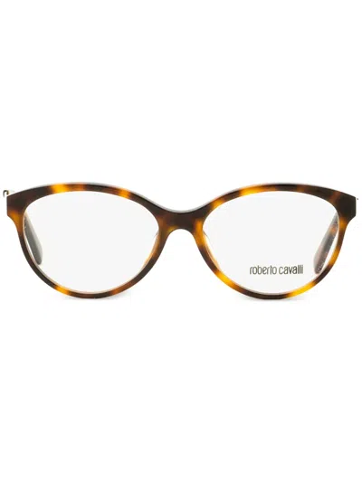 Roberto Cavalli Rc5094 Pantos Cat-eye Glasses In Brown