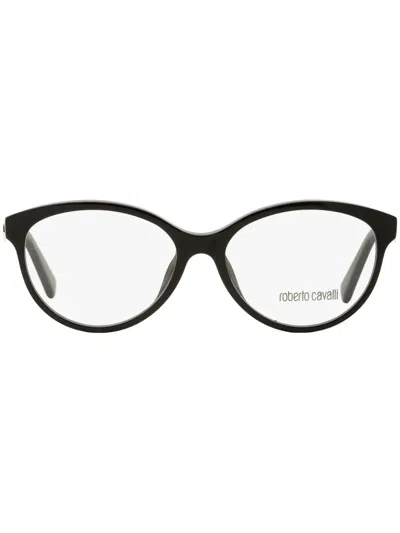 Roberto Cavalli Rc5094 Pantos Round-frame Glasses In Black