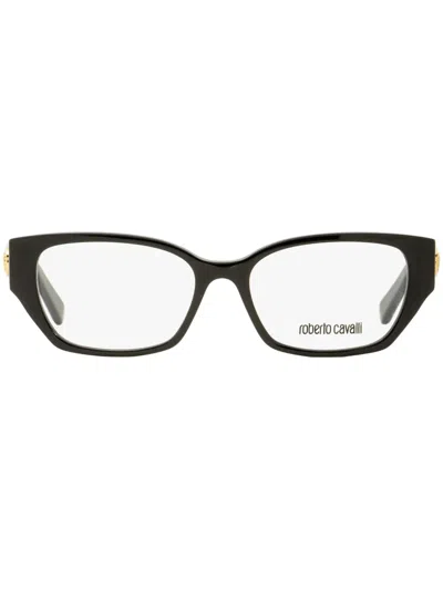 Roberto Cavalli Rc5101 Rectangle-frame Glasses In Black