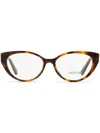 Roberto Cavalli Cateye Rc5106 Eyeglasses Woman Eyeglass Frame Brown Size 52 Acetate In Brown