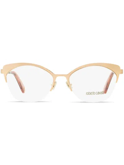 Roberto Cavalli Rc5111 Butterfly-frame Glasses In Neutrals