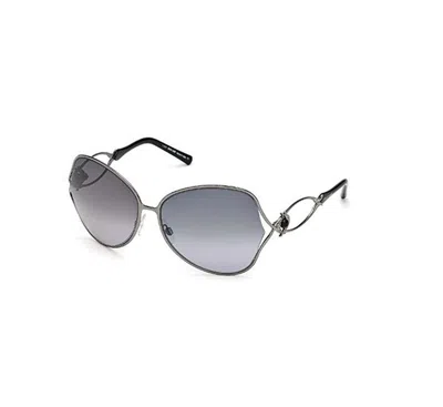 Pre-owned Roberto Cavalli Rc673s-6308b Astro Shiny Gumetal Women's Sunglasses In Gray