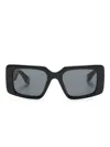 Roberto Cavalli Rectangle-frame Sunglasses In Black