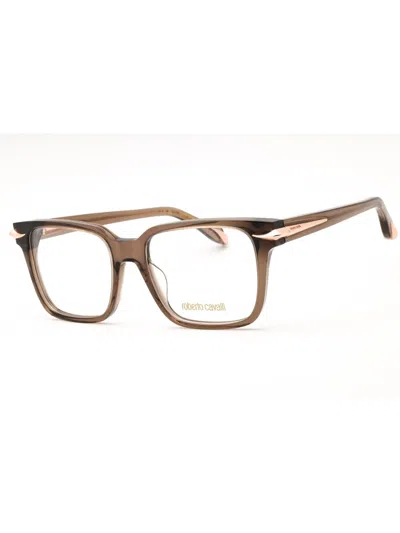Roberto Cavalli Rectangular Unisex Eyeglasses In Brown