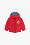 Roberto Cavalli Red Jacket With Rc Monogram Patch In Red