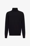 Roberto Cavalli Regular Turtleneck Sweater In Black