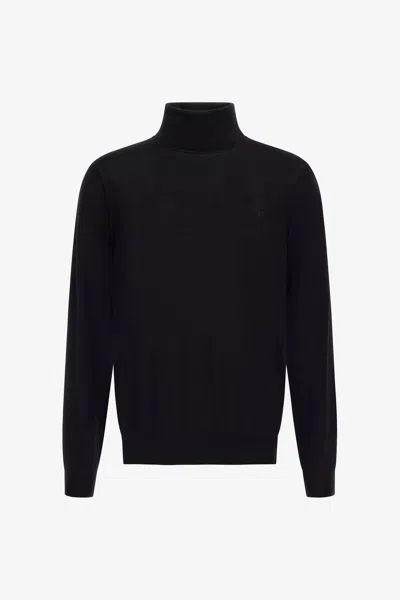 Roberto Cavalli Regular Turtleneck Sweater In Black