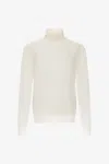 Roberto Cavalli Regular Turtleneck Sweater In White