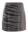 ROBERTO CAVALLI RHINESTONE TRIM SKIRT