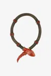 Roberto Cavalli Rigid Necklace With Snake And Decoration In Red