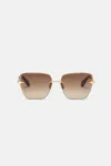 Roberto Cavalli Rimless Front Sunglasses In Gold