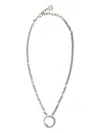 Roberto Cavalli Chain Necklace With Snake In Silver