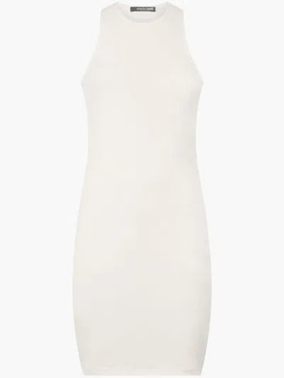 ROBERTO CAVALLI RIPPED-EFFECT MINI DRESS