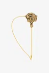 Roberto Cavalli Tiger-motif Brooch Pin In Gold