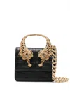 Roberto Cavalli Leather Bag In Black