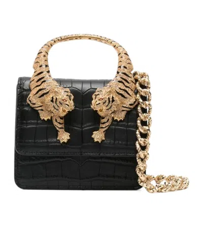Roberto Cavalli Roar Mini Bag In Black