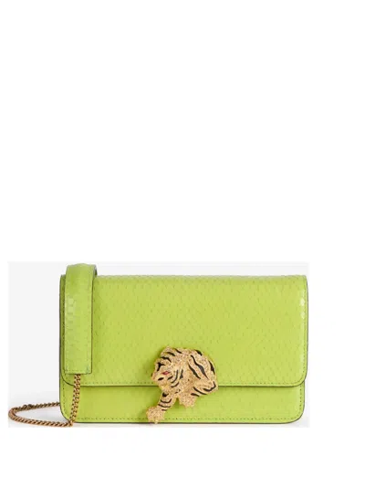 Roberto Cavalli Roar Shoulder Bag In Green