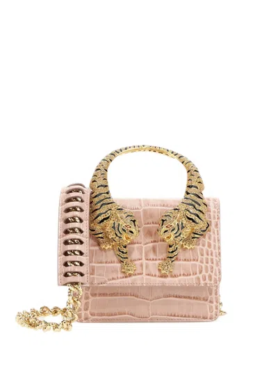 Roberto Cavalli Roar Tiger-detail Mini Bag In Pink