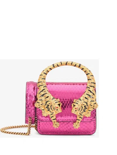 Roberto Cavalli Roar Tote Bag In Pink