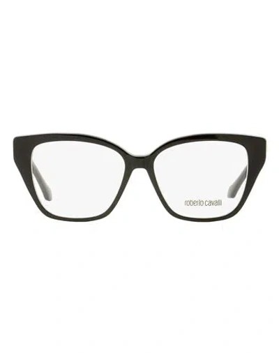Roberto Cavalli Square Rc5083 Orciano Eyeglasses Woman Eyeglass Frame Black Size 53  In Black
