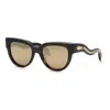 Roberto Cavalli Elegant Women's Sunglasses With Mirrored Lenses