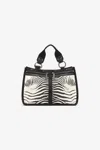 Roberto Cavalli Roma Bag In Black/white