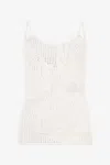 Roberto Cavalli Rose Cutout Top In Bianco 110602