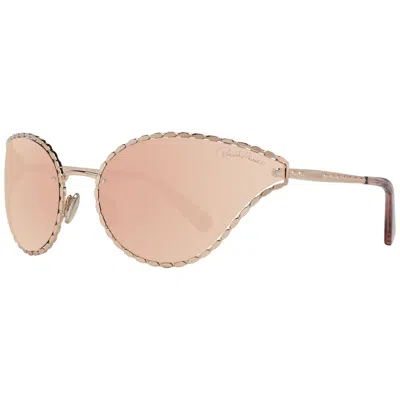 Roberto Cavalli Rose Gold Women Sunglasses In Silver