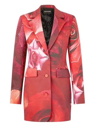 Roberto Cavalli Rose-print Blazer