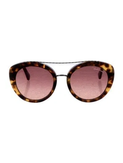 Pre-owned Roberto Cavalli Round Gradient Sunglasses In Multi