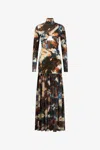 Roberto Cavalli Rusty Stain Print Dress Maxi